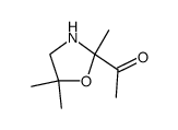 Ethanone, 1-(2,5,5-trimethyl-2-oxazolidinyl)- (9CI)结构式