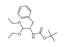 N-Boc-L-phenylalaninal diethyl acetal结构式