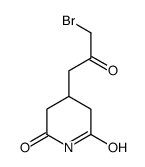 4-(3-bromo-2-oxopropyl)piperidine-2,6-dione Structure