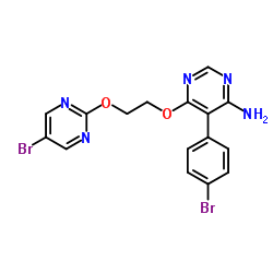 5-(4-Bromophenyl)-6-{2-[(5-bromo-2-pyrimidinyl)oxy]ethoxy}-4-pyrimidinamine Structure