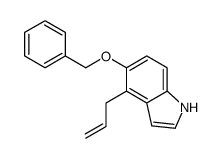 5-phenylmethoxy-4-prop-2-enyl-1H-indole结构式