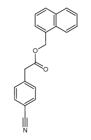 1-Naphthylmethyl 4-cyanophenylacetate Structure