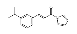 (E)-3-(3-isopropylphenyl)-1-(1H-pyrrol-1-yl)prop-2-en-1-one结构式