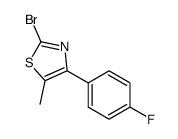 2-BROMO-4-(4-FLUOROPHENYL)-5-METHYLTHIAZOLE结构式
