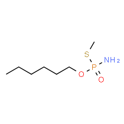 O-n-hexyl-S-methylphosphorothioamidate structure