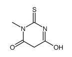 1-methyl-2-sulfanylidene-1,3-diazinane-4,6-dione结构式