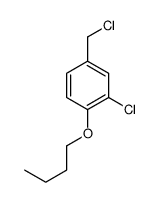 1-butoxy-2-chloro-4-(chloromethyl)benzene结构式