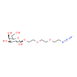 β-Glc-PEG3-叠氮化物结构式