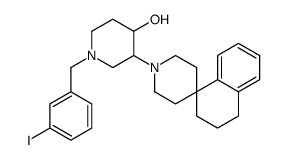 1'-(1-(3-iodobenzyl)--4-hydroxypiperidin-3-yl)-3,4-dihydrospiro(naphthalene-1(2H),4'-piperidine) Structure