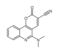 5-(dimethylamino)-2-oxopyrano[3,2-c]quinoline-3-carbonitrile结构式