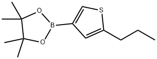 2-(n-Propyl)thiophene-4-boronic acid pinacol ester结构式