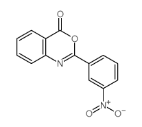 4H-3,1-Benzoxazin-4-one,2-(3-nitrophenyl)- Structure