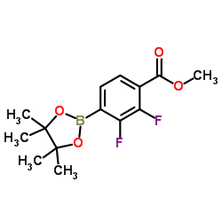Methyl 2,3-difluoro-4-(4,4,5,5-tetramethyl-1,3,2-dioxaborolan-2-yl)benzoate Structure