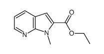 1H-Pyrrolo[2,3-b]pyridine-2-carboxylic acid, 1-Methyl-, ethyl ester Structure