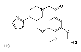 2-[4-(1,3-thiazol-2-yl)piperazin-1-yl]-1-(3,4,5-trimethoxyphenyl)ethanone,dihydrochloride Structure