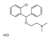 2-[(2-chlorophenyl)-phenylmethoxy]ethyl-dimethylazanium,chloride Structure