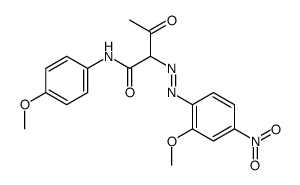 Butanamide, 2-(2-methoxy-4-nitrophenyl)azo-N-(4-methoxyphenyl)-3-oxo- structure