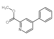 4-苯基吡啶-2-羧酸甲酯结构式