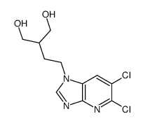 2-[2-(5,6-dichloroimidazo[4,5-b]pyridin-1-yl)ethyl]propane-1,3-diol Structure