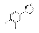 3-(3,4-difluorophenyl)thiophene结构式