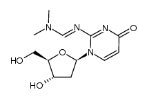 1-(2-deoxy-β-D-erythro-pentofuranosyl)--2-{[(dimethylamino)methylidene]amino}pyrimidin-4(1H)-one结构式