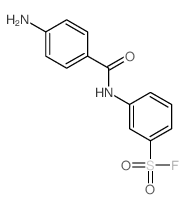 3-[(4-aminobenzoyl)amino]benzenesulfonyl fluoride结构式