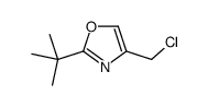 2-tert-butyl-4-(chloromethyl)-1,3-oxazole结构式