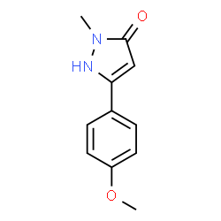 2,4-DIHYDRO-5-(4-METHOXYPHENYL)-2-METHYL-3H-PYRAZOL-3-ONE structure