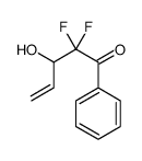 4-Penten-1-one, 2,2-difluoro-3-hydroxy-1-phenyl- (9CI) Structure