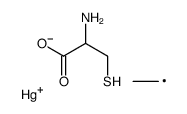 2-amino-3-hydroxy-3-oxopropane-1-thiolate,ethylmercury(1+)结构式