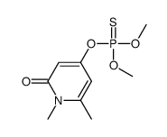 4-dimethoxyphosphinothioyloxy-1,6-dimethylpyridin-2-one结构式