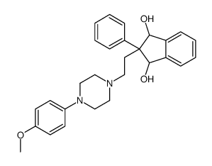 2-[2-[4-(p-Methoxyphenyl)-1-piperazinyl]ethyl]-2-phenyl-1,3-indanediol Structure