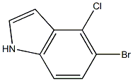 5-bromo-4-chloro-1H-indole Structure