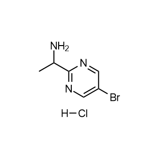 1-(5-Bromopyrimidin-2-yl)ethan-1-aminehydrochloride Structure