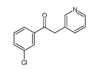 1-(3-chlorophenyl)-2-pyridin-3-ylethanone Structure