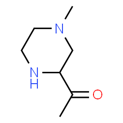 Ethanone, 1-(4-methyl-2-piperazinyl)- (9CI) Structure