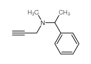 N-methyl-N-(1-phenylethyl)-2-propynylamine structure