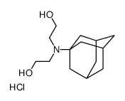 2-[1-adamantyl(2-hydroxyethyl)amino]ethanol,hydrochloride Structure