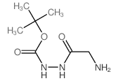 Hydrazinecarboxylicacid, 2-(2-aminoacetyl)-, 1,1-dimethylethyl ester structure