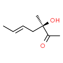 5-Hepten-2-one, 3-hydroxy-3-methyl-, (3R,5E)- (9CI) Structure