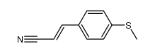 3-[4-(methylthio)phenyl]acrylonitrile Structure