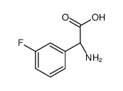 (R)-2-氨基-2-(3-氟苯基)乙酸结构式