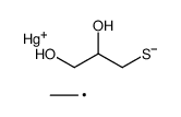ethylmercury 2,3-dihydroxypropyl mercaptide结构式