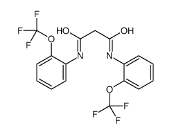 N,N'-bis[2-(trifluoromethoxy)phenyl]propanediamide Structure