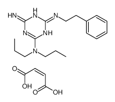 (E)-but-2-enedioic acid,4-N-(2-phenylethyl)-2-N,2-N-dipropyl-1,3,5-triazine-2,4,6-triamine Structure