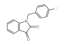 1H-Indole-2,3-dione,1-[(4-chlorophenyl)methyl]- Structure