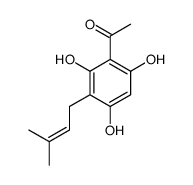 2,4,6-Trihydroxy-3-prenylacetophenone structure