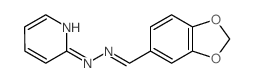 1,3-Benzodioxole-5-carboxaldehyde,2-(2-pyridinyl)hydrazone结构式