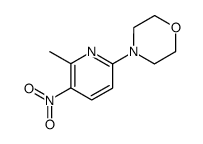 4-{5-nitro-6-methyl-2-pyridinyl}morpholine结构式