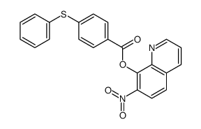 (7-nitroquinolin-8-yl) 4-phenylsulfanylbenzoate结构式